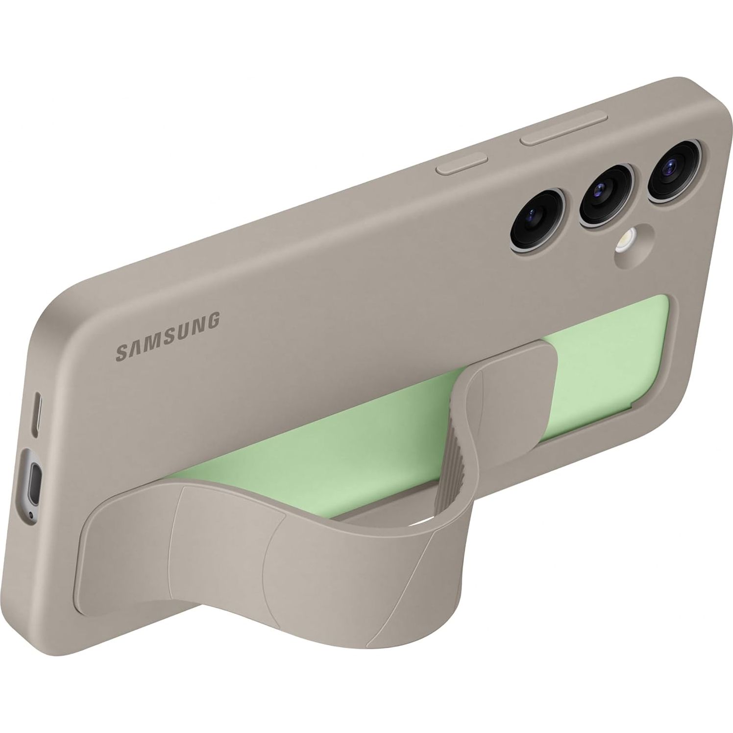 Etui Samsung Silicone Standing Grip Case do Galaxy S24 Plus, ciemnoszare